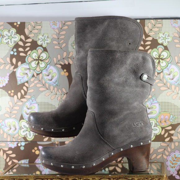 UGG Suede Sheepskin Booties - Picture 14 of 16